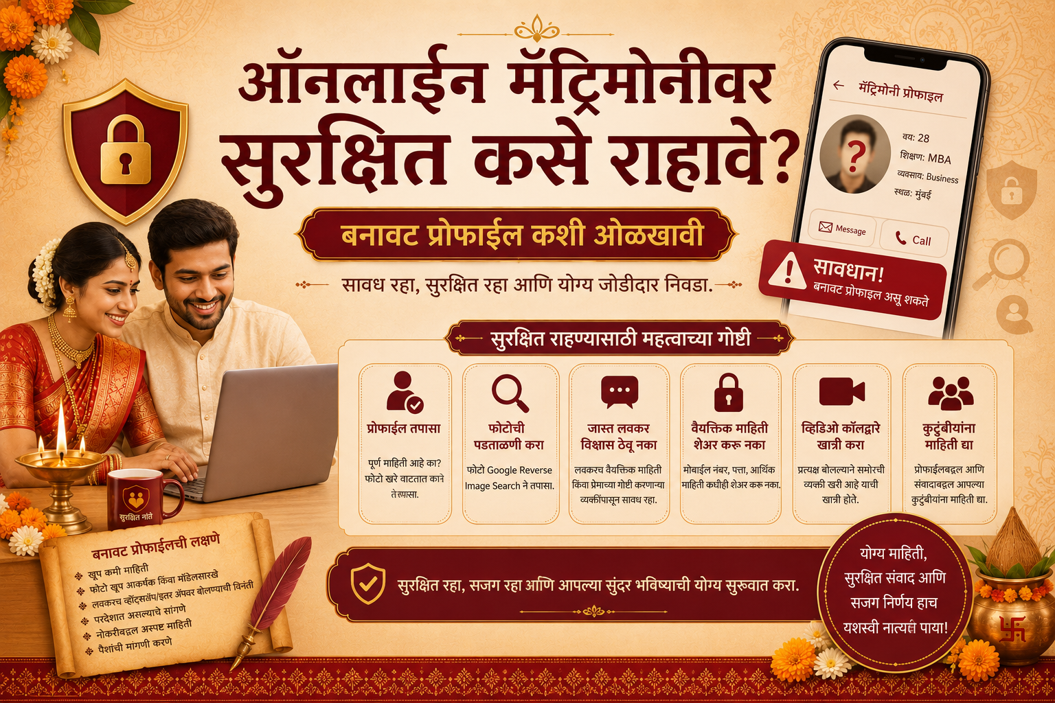 ऑनलाइन मॅट्रिमोनीवर सुरक्षित कसे राहावे? बनावट प्रोफाइल कशी ओळखावी